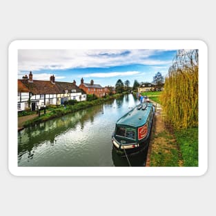 November Afternoon at Hungerford Wharf Sticker